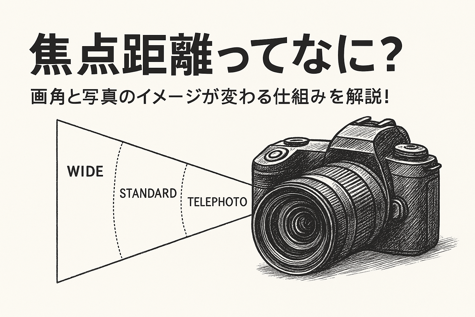 焦点距離ってなに？画角と写真のイメージが変わる仕組みを解説！ | はじめての「撮りたい」を応援するサイト | shutter spark.